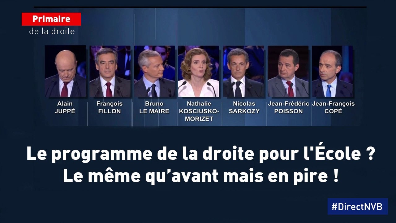Propositions sur l'éducation à droite : nous méritons mieux que ça !