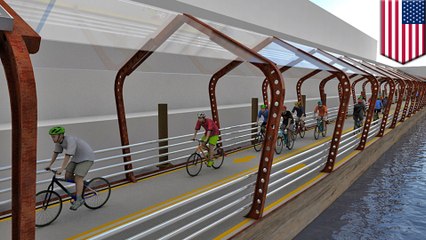 Chicago may build floating, solar-powered bike path along Chicago River