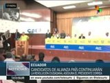 Titular de CNE de Ecuador dice que se respetará voto electoral en 2017