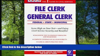 Fresh eBook File Clerk/General Clerk 9th ed (Arco Civil Service Test Tutor)