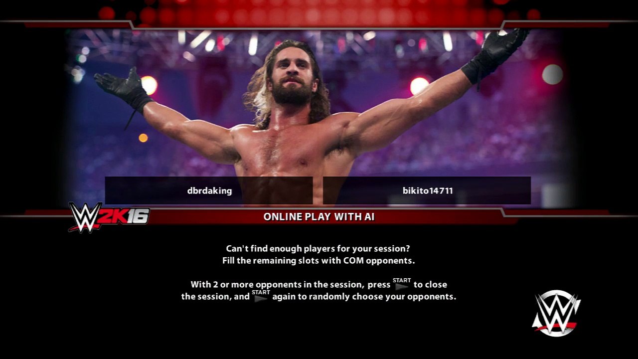 WWE 2K16 (PS3) - Triple H vs. Seth Rollins (ONLINE)