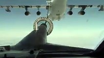Нанесение авиаудара крылатыми ракетами по объектам террористов в Сирии самолетами Ту-95МС Дальней авиации ВКС России.