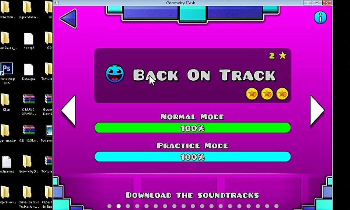 geometry dash back on track