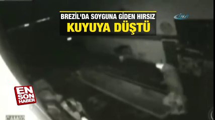 Brezilya'da soyguna giden hırsız kuyuya düştü