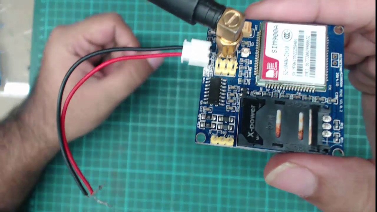 GSM MODULE SIM900D interfacing with microcontroller and PC