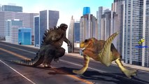 Dinosaurs Vs King Kong And Dinosaurs Vs Godzilla Cartoons for Kids Finger Family Nursery Rhymes