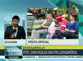 Xi Jinping será recibido por Rafael Correa en Ecuador