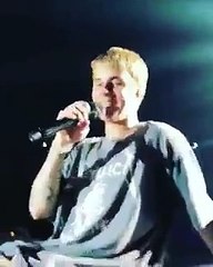 Justin Bieber lloró durante un concierto en Alemania