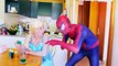 Frozen Elsa Becomes Lady Hulk! Fun Spiderman Superheroes in Real Life Maleficent vs Spiderman