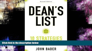 Must Have  Dean s List: Ten Strategies for College Success  BOOOK ONLINE