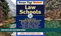 Big Deals  Essays That Worked for Law Schools: 40 Essays from Successful Applications to the