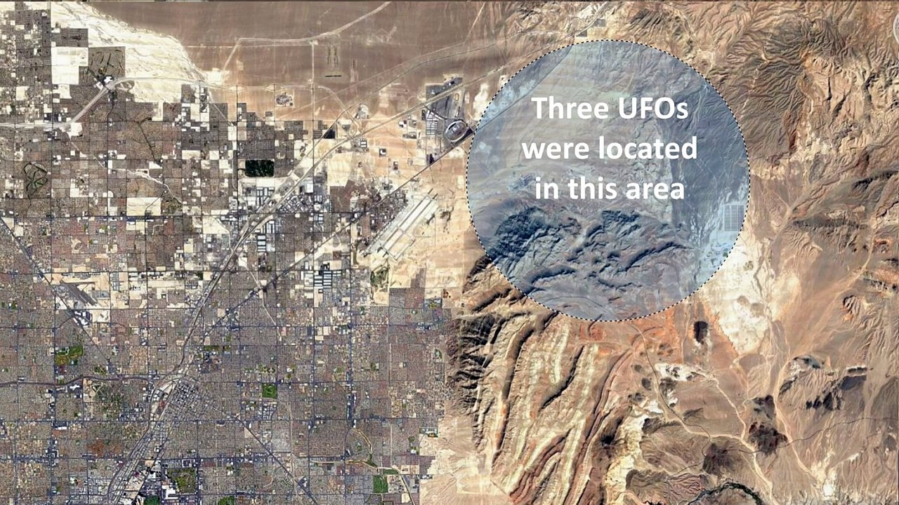 Three UFOs Using Night Vision Technology.