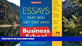 Books to Read  Essays That Will Get You into Business School (Barron s Essays That Will Get You