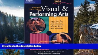 Books to Read  Peterson s Professional Degree Programs in the Visual   Performing Arts, 2 001