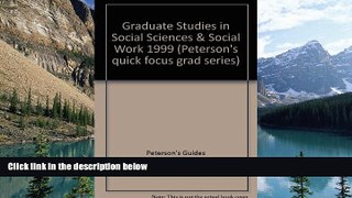 Books to Read  Peterson s U-Wire Graduate Studies in Social Sciences   Social Work with CDROM