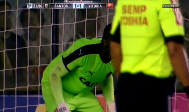 Ricardo Oliveira Penalty Goal HD - Santos	2-1	Vitoria 17.11.2016