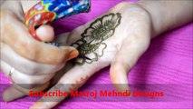 easy simple beautiful floral mehndi henna designs for hands|Matroj Mehndi Designs|Design-5