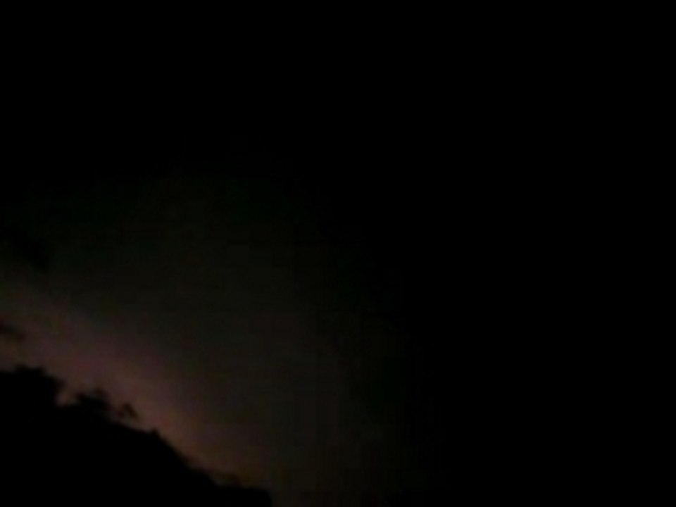 Orage violent en vitesse réelle 60 décharges/min