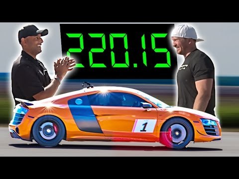 Audi R8 + 2200 Horsepower = 220 MPH!?