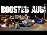 BOOSTED AWD Audi DOMINATES Small Tire STREET RACE!