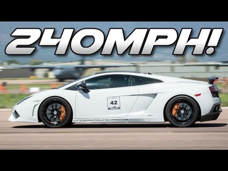 The WORLDS FASTEST 1/2 Mile Car - 240 MPH Turbo Lambo!!