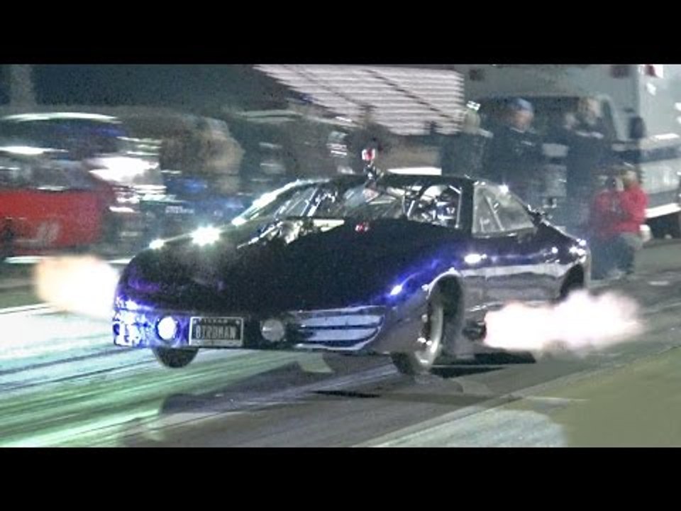 Birdman's 3000hp Firebird - FLAMETHROWER Wheelies!