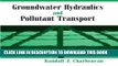 Ebook Groundwater Hydraulics and Pollutant Transport Free Read