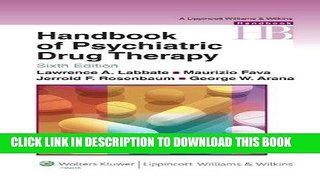 [PDF] Handbook of Psychiatric Drug Therapy (Lippincott Williams   Wilkins Handbook Series) Popular