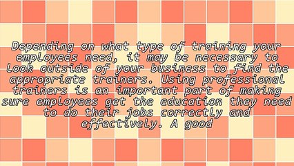 How to Train a Small Business Staff