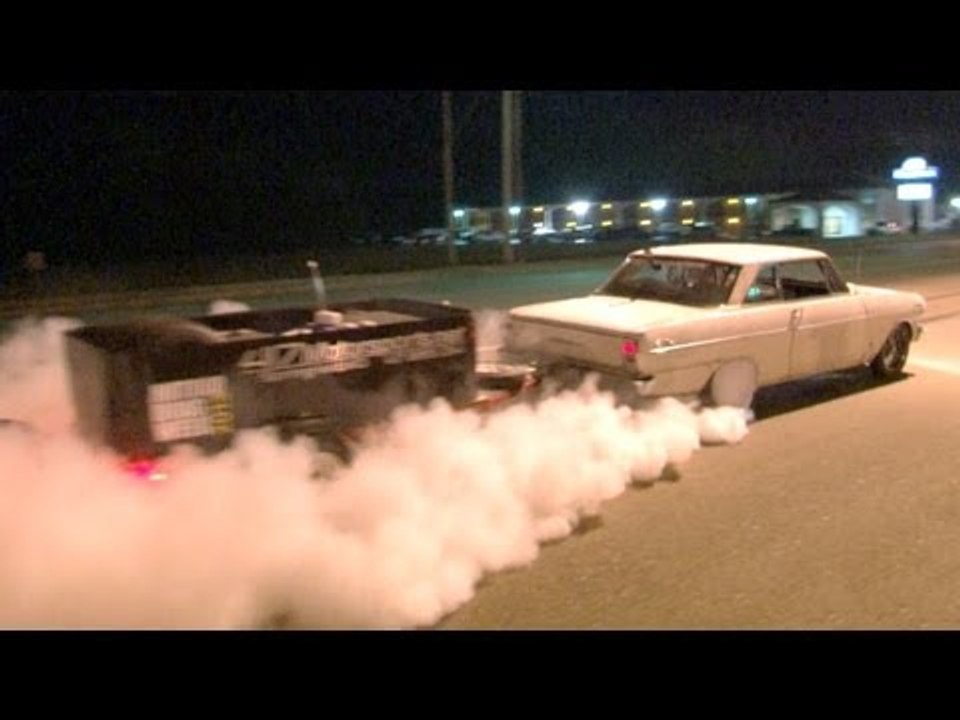 1100hp Trailer Burnout!