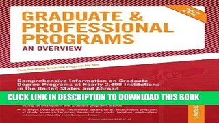 Ebook Graduate   Professional Programs: An Overview 2012 (Grad 1) (Peterson s Graduate