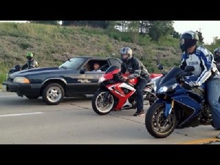 BEATER BOMB 5.3L 500hp Fox vs R1 vs ZX10R vs GSXR600 & More