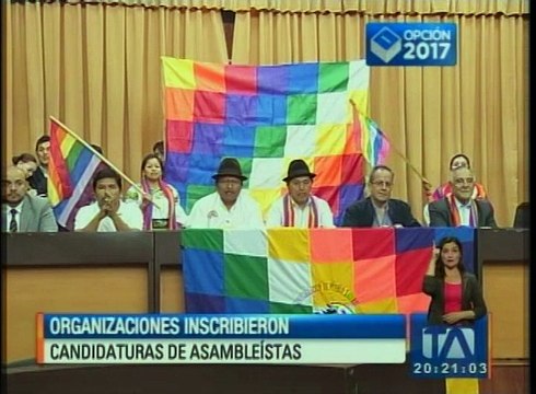 Organizaciones políticas inscriben candidaturas en el CNE