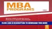 Best Seller MBA Programs - 2009, Guide to (Peterson s MBA Programs) Free Read