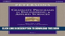 Best Seller Grad Guides BK5: Engineer/Appld Scis 2006 (Peterson s Graduate and Professional