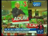 PSP, AP, AEA y Avanza inscribieron a sus candidatos en Guayaquil