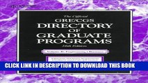 Best Seller The Official Gre Cgs Directory of Graduate Programs: Engineering, Business (Directory