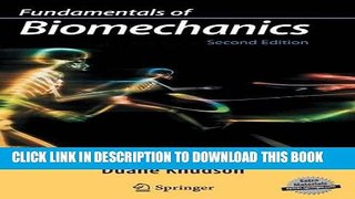 Best Seller Fundamentals of Biomechanics Free Download