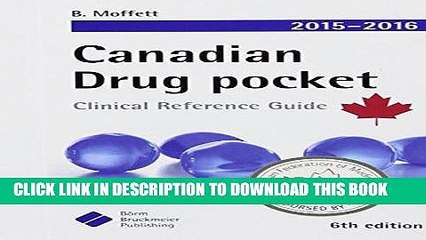 Read Now Canadian Drug Pocket 2015-2016: Clinical Reference Guide Download Book