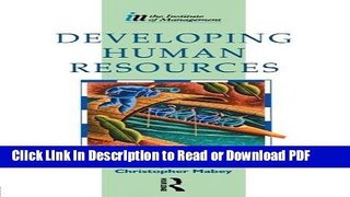 Read Developing Human Resources (Institute of Management Diploma) Free Books