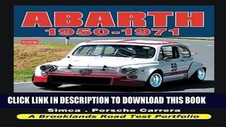 Ebook Abarth 1950-1971 (Road Test Portfolio) Free Read