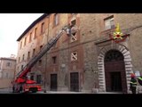 Camerino - Terremoto. Opere provvisionali in Via Roma (17.11.16)