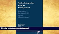 FAVORITE BOOK  Which Integration Policies for Migrants?: Interaction between the EU and its