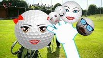 Songs for Kids | Golf Ball Cartoons Finger Family Children Nursery Rhymes | The Finger Family