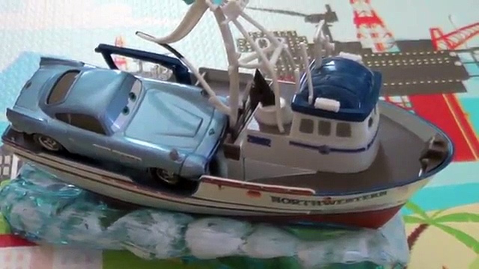 Rip Clutchgoneski and Cars 2 Cars Reenactment on Disney Cars Play Mat
