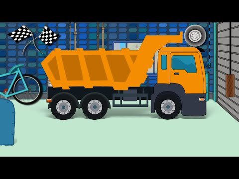 Dumpster Truck Repair | Car Garage | Car Service For Kids