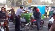 KPK Traffic Police distributing Gifts amongst those who follow the Rules
