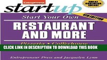 Best Seller Start Your Own Restaurant and More: Pizzeria, Cofeehouse, Deli, Bakery, Catering