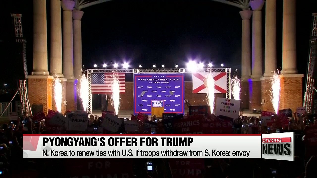 N. Korea to renew ties with Washington if U.S. troops withdraw from Korean peninsula