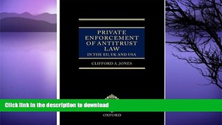 GET PDF  Private Enforcement of Antitrust Law in the EU, UK and USA FULL ONLINE